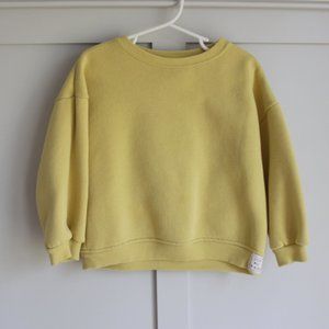Zara Baby Girl Yellow Sweatshirt